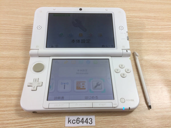 KC6443 No Battery Nintendo 3DS LL XL 3DS White Console Japan
