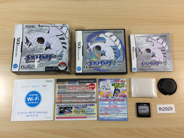 fh2929 Pokemon Soul Silver w/ Poke Wakler BOXED Nintendo DS Japan