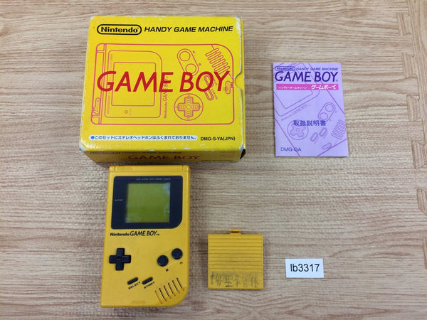 LB3317 Tested Working - GameBoy Bros. Yellow BOXED Game Boy Console Japan