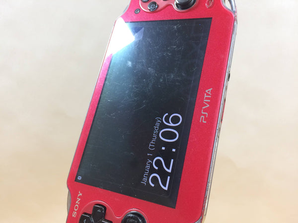 USED PS Playstation vita Wi-Fi model Cosmic Red PCH-1000