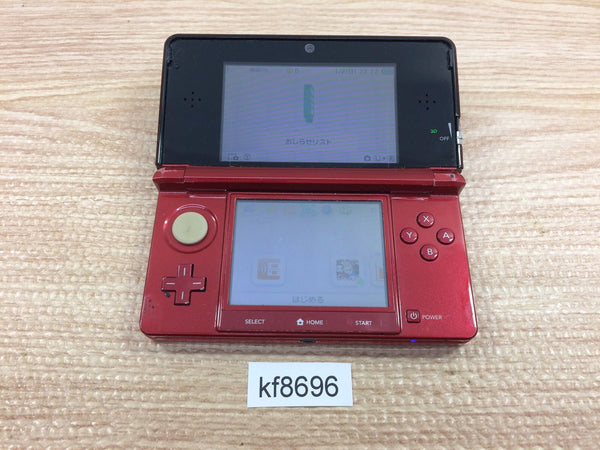 kf8696 Plz Read Item Condi Nintendo 3DS Flare Red Console Japan