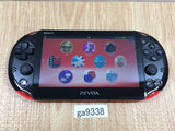 GA9338 Tested Working - PS Vita PCH-2000 RED AND BLACK SONY PSP Console Japan