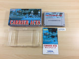 Carrier Aces BOXED SNES Super Famicom Japan - UD7509