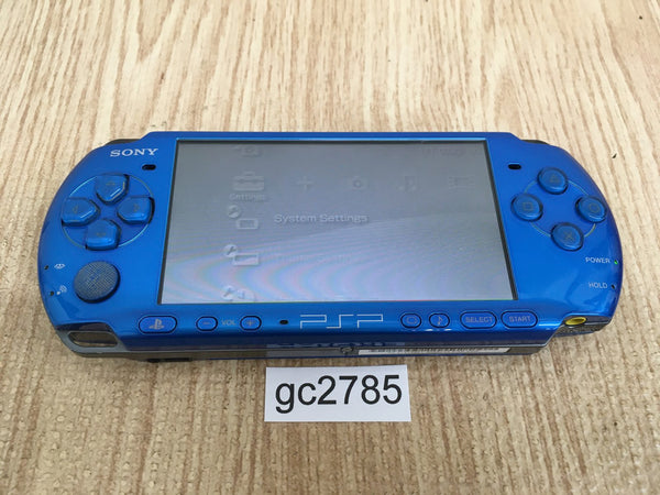 gc2785 Plz Read Item Condi PSP-3000 VIBRANT BLUE SONY PSP Console Japan