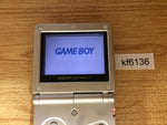 kf6136 Plz Read Item Condi GameBoy Advance SP Platinum Silver Console Japan