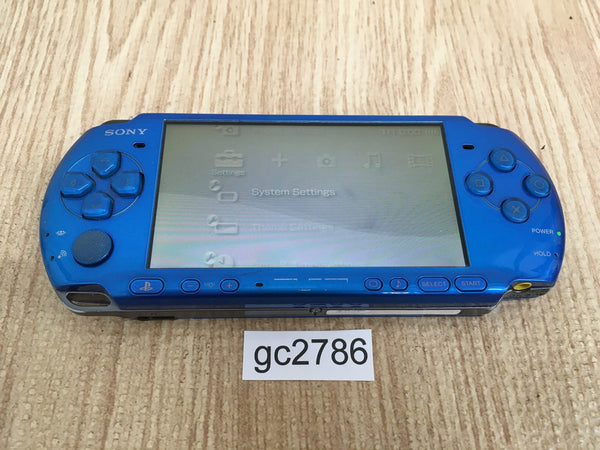 gc2786 Plz Read Item Condi PSP-3000 VIBRANT BLUE SONY PSP Console Japan