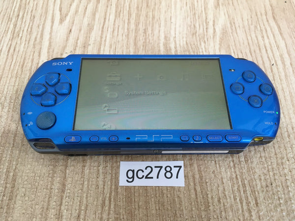 gc2787 Plz Read Item Condi PSP-3000 VIBRANT BLUE SONY PSP Console Japan