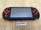 gc3980 No Battery PSP-3000 BLACK & RED SONY PSP Console Japan