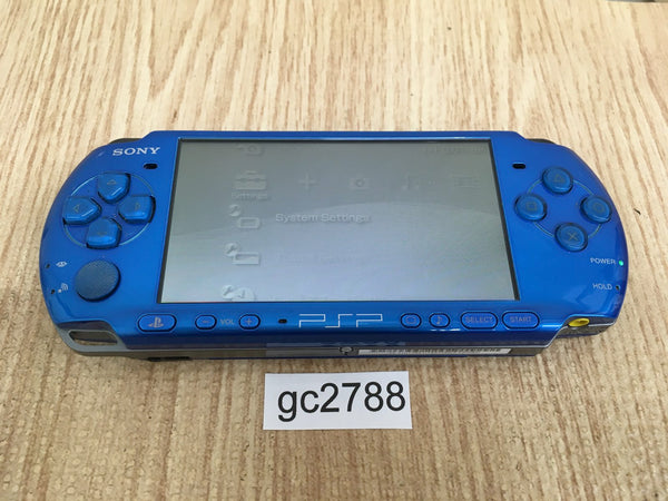 gc2788 No Battery PSP-3000 VIBRANT BLUE SONY PSP Console Japan