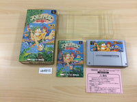 UB4915 Joe & Mac Tatakae Genshijin BOXED SNES Super Famicom Japan