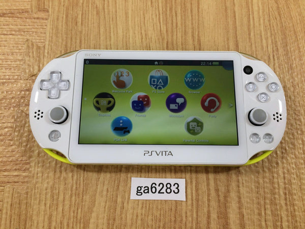 ga6283 PS Vita PCH-2000 LIME GREEN & WHITE SONY PSP Console Japan
