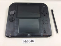 kb6646 Not Working Nintendo 2DS CLEAR BLACK Console Japan