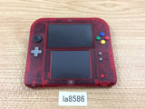 Nintendo 2DS CLEAR RED Console Japan - Not Working LA8586