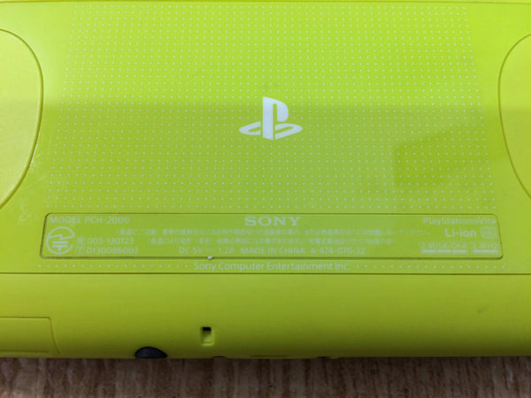 gb7625 PS Vita PCH-2000 LIME GREEN & WHITE SONY PSP Console Japan
