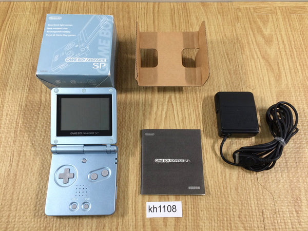 kh1108 No Battery GameBoy Advance SP Pearl Blue Game Boy Console Japan