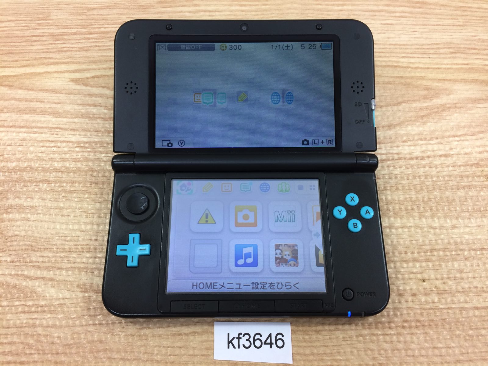KF3646 Plz Read Item Condi Nintendo 3DS LL XL Turquoise