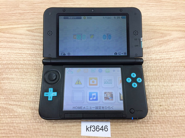 kf3646 Plz Read Item Condi Nintendo 3DS LL XL Turquoise Black Console Japan