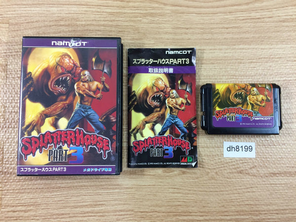 DH8199 Splatterhouse Part 3 BOXED Mega Drive Genesis Japan