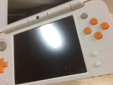 KC3543 With Defects - Nintendo 2DS LL XL WHITE ORANGE Console Japan