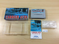 ub1776 Carrier Aces BOXED SNES Super Famicom Japan