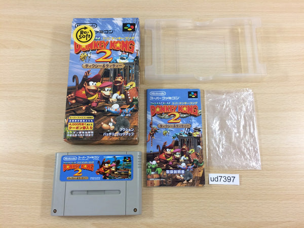 ud7397 Super Donkey Kong Country 2 BOXED SNES Super Famicom Japan