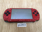 gc2803 Plz Read Item Condi PSP-3000 RED & BLACK SONY PSP Console Japan