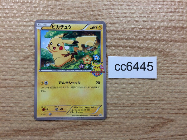 cc6445 Pikachu Electric PROMO PROMO 001/XY-P Pokemon Card TCG Japan