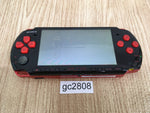 gc2808 Plz Read Item Condi PSP-3000 BLACK & RED SONY PSP Console Japan