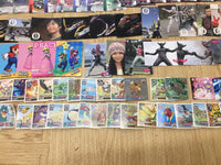 w1309 About 290 Kamen Rider Masked Pokemon Gundam cards & sticker Lot Japan