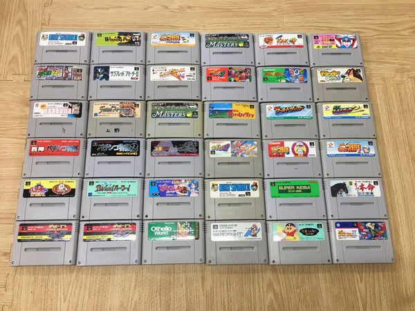 w1336 Untested 87 Cartridges SNES Super Famicom Lot Japan