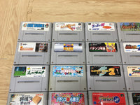 w1376 Untested 85 Cartridges SNES Super Famicom Lot Japan