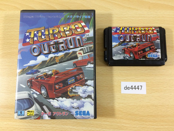 de4447 Turbo Outrun BOXED Mega Drive Genesis Japan