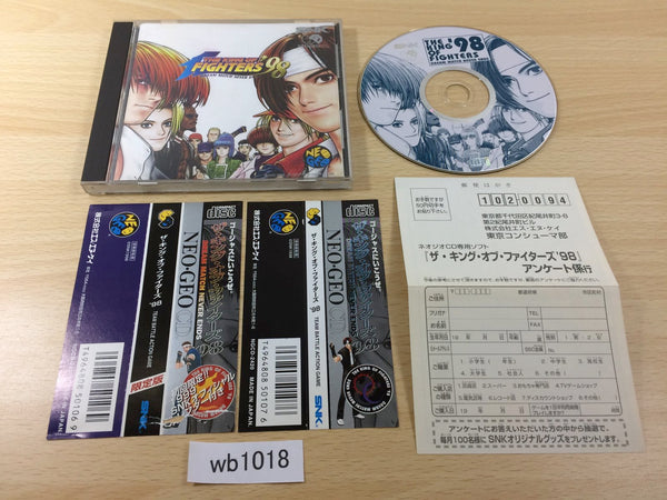 WB1018 King of Fighters 98 Limited Edition without Calendar NEO GEO CD Japan