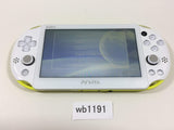 wb1191 PS Vita PCH-2000 LIME GREEN & WHITE BOXED SONY PSP Console Japan