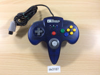 DE3187 Nintendo 64 Controller HORI COMMANDER Clear Blue N64 Japan