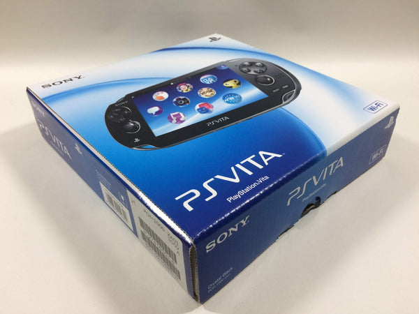 wb1193 PS Vita PCH-1000 CRYSTAL BLACK BOXED SONY PSP Console Japan
