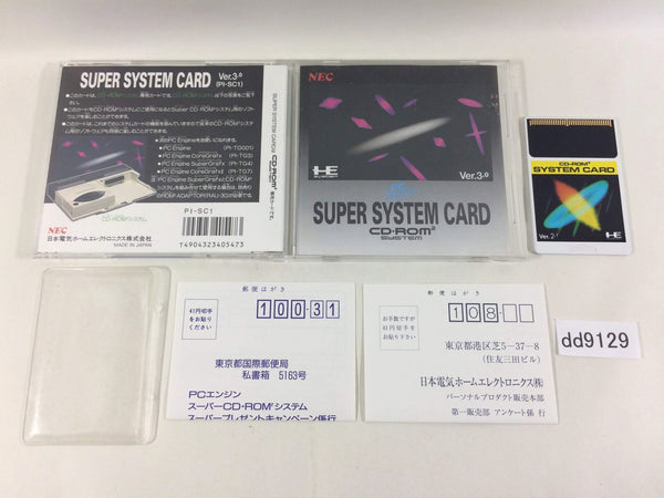 DD9129 System Card BOXED PC Engine Japan
