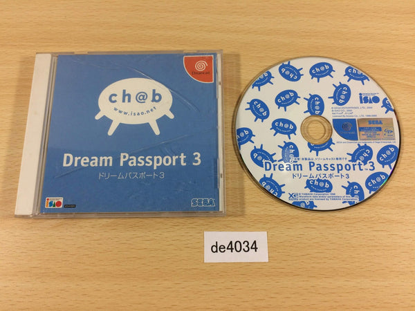 de4034 Dream Passport 3 Dreamcast Japan
