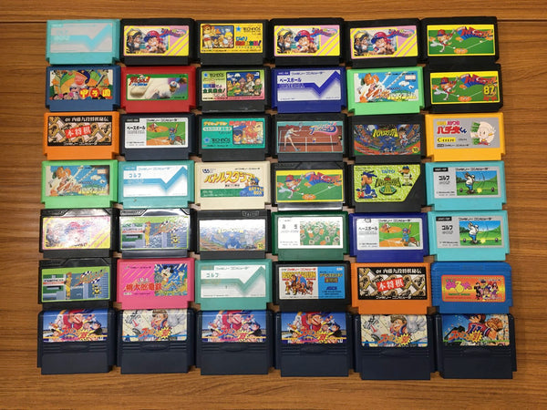 w1145 Untested 126 Cartridges NES Famicom Lot Japan