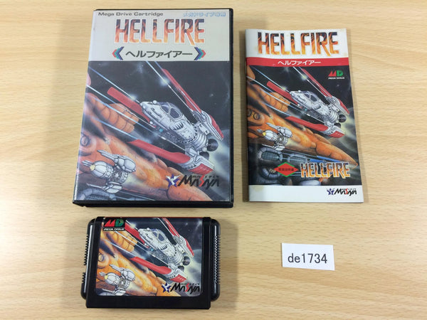 DE1734 Hellfire BOXED Mega Drive Genesis Japan