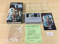 ua4537 T2 The Arcade Game Terminator 2 BOXED SNES Super Famicom Japan