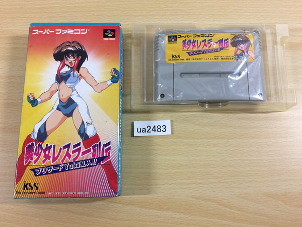ua2483 Blizzard Yuki Rannyuu!! Pro Wrestling BOXED SNES Super Famicom Japan