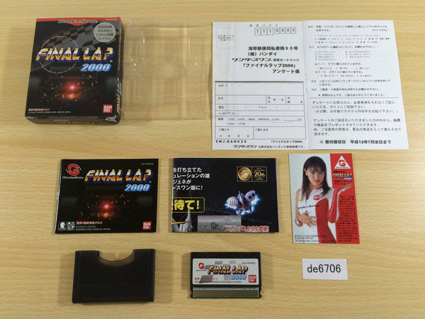 DE6706 Final Lap 2000 BOXED Wonder Swan Bandai Japan