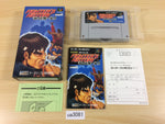UA3081 Fighter's History 2 Mizoguchi Kiki Ippatsu BOXED SNES Super Famicom Japan