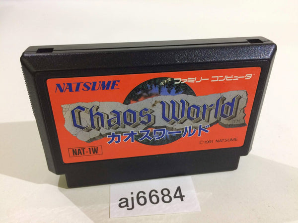 aj6684 Chaos World NES Famicom Japan