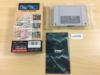 ua2496 Gunforce Battle Fire Engulfed Terror Island BOXED SNES SuperFamicom Japan