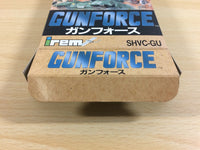 ua2496 Gunforce Battle Fire Engulfed Terror Island BOXED SNES SuperFamicom Japan