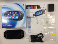 wb1094 PS Vita PCH-1000 CRYSTAL BLACK BOXED SONY PSP Console Japan