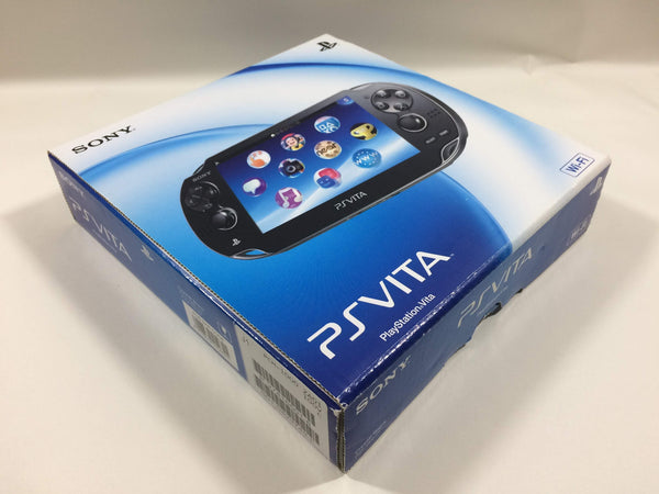 wa1781 PS Vita PCH-1000 CRYSTAL BLACK BOXED SONY PSP Console Japan