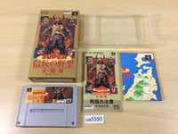 ua5590 Super Nobunaga no Yabou Zen Koku Ban BOXED SNES Super Famicom Japan